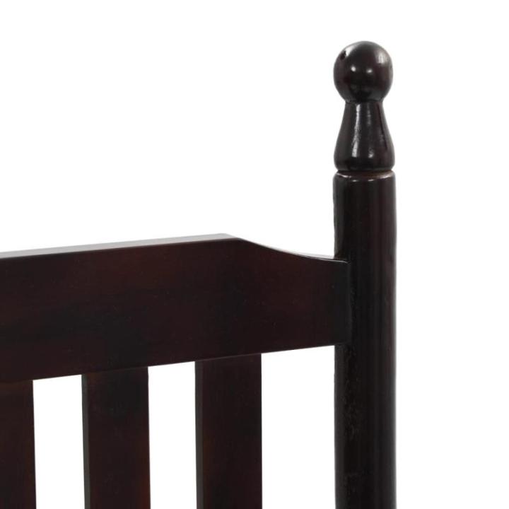 Populierenhouten Schommelstoel met Gebogen Zitting Stoel Schommel Zetel Stoelen Zitstoel Meubel Zitmeubel Zitje Bruin
