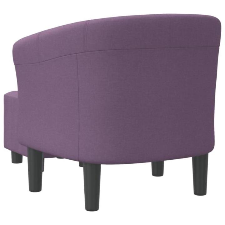 Kuipstoel met voetenbank stof paars, fauteuil, relaxstoel, fauteuil stoel, relaxfauteuil, leesstoel, woonkamer stoel, lounge fauteuil