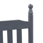 Populierenhouten Schommelstoel met Gebogen Zitting Stoel Schommel Zetel Stoelen Zitstoel Meubel Zitmeubel Zitje Grijs