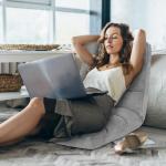 Vloerstoel, vloerstoel, bekleed inklapbaar, 14-traps verstelbaar vloerkussen met rugleuning, luie sofa, meditatiestoel, vensterstoel, grijs