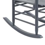 Populierenhouten Schommelstoel met Gebogen Zitting Stoel Schommel Zetel Stoelen Zitstoel Meubel Zitmeubel Zitje Grijs