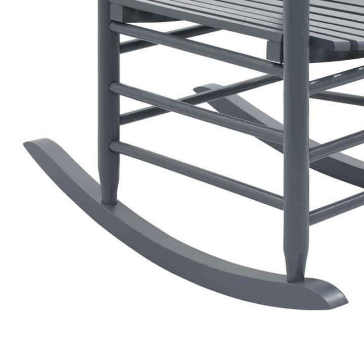 Populierenhouten Schommelstoel met Gebogen Zitting Stoel Schommel Zetel Stoelen Zitstoel Meubel Zitmeubel Zitje Grijs
