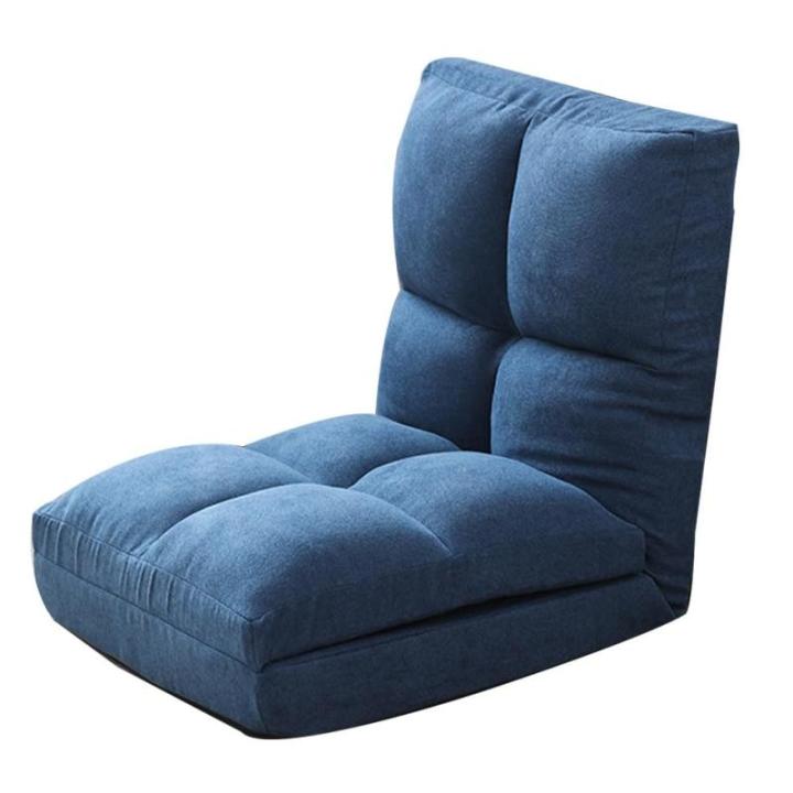 Opvouwbare fauteuil voor woonkamer - slaapkamerbank enkele luie loungestoel, verstelbare rugleuning raamstoel, opvouwbare gazonstoel liggend
