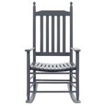 Populierenhouten Schommelstoel met Gebogen Zitting Stoel Schommel Zetel Stoelen Zitstoel Meubel Zitmeubel Zitje Grijs