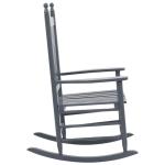 Populierenhouten Schommelstoel met Gebogen Zitting Stoel Schommel Zetel Stoelen Zitstoel Meubel Zitmeubel Zitje Grijs
