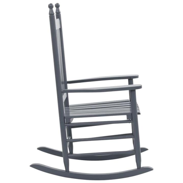 Populierenhouten Schommelstoel met Gebogen Zitting Stoel Schommel Zetel Stoelen Zitstoel Meubel Zitmeubel Zitje Grijs