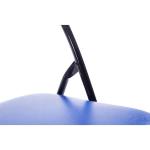 Felix, set van 2 klapstoelen, gestoffeerd, keukenstoelen met metalen frame, kunstleer, pvc-zitting, opklapbaar, campingstoelen, kleur: blauw/zwart