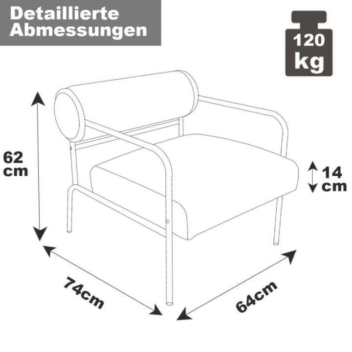 Cocktailstoel Teddy fauteuil set van 2 moderne loungestoelen met zwarte metalen poten voor woonkamer slaapkamer tot 120 kg geel