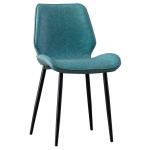 Stoelen,Stoel Voor Eetkamer Pu Lederen Eetstoel Moderne Zachte Rugleuning Kussen Restaurant Stoel Vergadestoel Computer Stoel/Blauw/45 * 42 * 81Cm