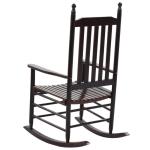 Populierenhouten Schommelstoel met Gebogen Zitting Stoel Schommel Zetel Stoelen Zitstoel Meubel Zitmeubel Zitje Bruin