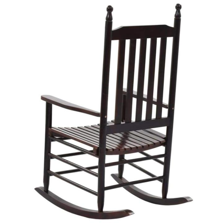 Populierenhouten Schommelstoel met Gebogen Zitting Stoel Schommel Zetel Stoelen Zitstoel Meubel Zitmeubel Zitje Bruin