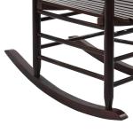 Populierenhouten Schommelstoel met Gebogen Zitting Stoel Schommel Zetel Stoelen Zitstoel Meubel Zitmeubel Zitje Bruin