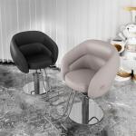 Gouden Hydraulische Pomp Kapper Stoel 360 ° Swivel PU Lederen Salon Meubels Met Pedaal Chassis Stijlvolle en Comfortabele Kapsalon Stoel