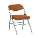 Klassieke klapstoel, gevoerd, corduroy klapstoelen met metalen frame, klapstoel, 100 kg belastbaar, campingstoel, balkonstoelen, 1 x vouwstoel voor huishoudelijk gebruik en camping