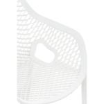 Stoel Air XL, stapelbare terrasstoel, comfort en design, ideaal voor tuin en balkon, uv-bestendig en weerbestendig, kleur: wit