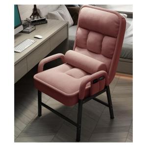 Moderne stof gestoffeerde fauteuil sofa stoel met stalen frame en zijopbergzakken eenvoudige montage perfect voor woonkamer en kantoor