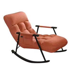 Schommelstoel voor slaapkamer, ligstoel met gevoerde zitting, schommel-ligstoel, moderne ligstoel, indoor en outdoor loungestoel, gliderstoel voor de woonkamer