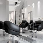 Gouden Hydraulische Pomp Kapper Stoel 360 ° Swivel PU Lederen Salon Meubels Met Pedaal Chassis Stijlvolle en Comfortabele Kapsalon Stoel