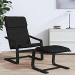 Relaxstoel stof zwart, stoel, woonkamerstoel, stoffen relaxstoel, loungestoel, stoffen stoel, stoffen loungestoel, stoffen woonkamerstoel