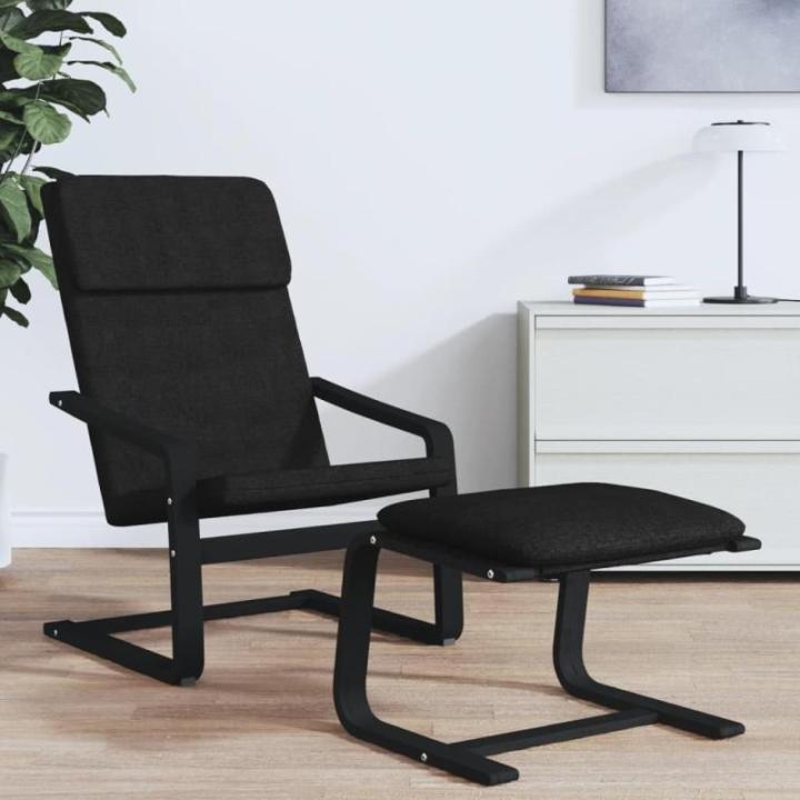Relaxstoel stof zwart, stoel, woonkamerstoel, stoffen relaxstoel, loungestoel, stoffen stoel, stoffen loungestoel, stoffen woonkamerstoel