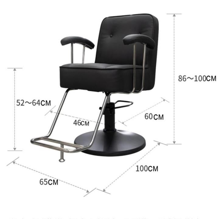 Kappersstoel, Salonstoel Voor Haarstylist, Kapsalonstoel, 360 Graden Draaibare Stylingstoel, in Hoogte Verstelbare Hydraulische Shampoo Stoel,Grijs