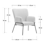 Freia Loungestoel, woonkamerstoel, cocktailstoel, gestoffeerde stoel, woonkamer, moderne accentstoel met rugleuning, relaxstoel, zwart