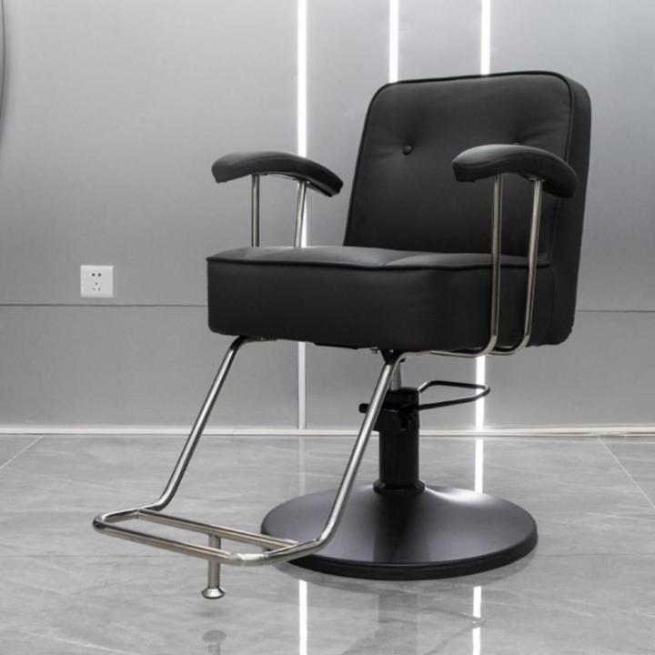 Kappersstoel, Salonstoel Voor Haarstylist, Kapsalonstoel, 360 Graden Draaibare Stylingstoel, in Hoogte Verstelbare Hydraulische Shampoo Stoel,Grijs