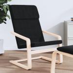 Relaxstoel stof zwart, stoel, woonkamerstoel, stoffen relaxstoel, loungestoel, stoffen stoel, stoffen loungestoel, stoffen woonkamerstoel