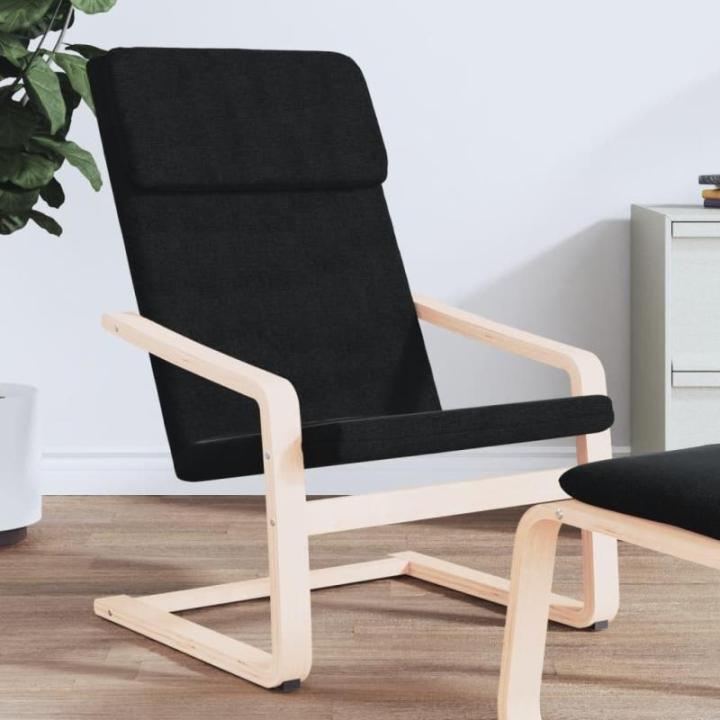 Relaxstoel stof zwart, stoel, woonkamerstoel, stoffen relaxstoel, loungestoel, stoffen stoel, stoffen loungestoel, stoffen woonkamerstoel
