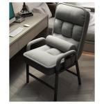 Moderne Stof Fauteuil met Stalen Frame en Side Opbergzakken Eenvoudige Montage Luie Sofa Stoel voor Woonkamer