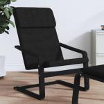 Relaxstoel stof zwart, stoel, woonkamerstoel, stoffen relaxstoel, loungestoel, stoffen stoel, stoffen loungestoel, stoffen woonkamerstoel