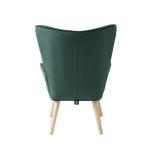Sam fauteuil in groen fluweel