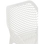 Stoel Air XL, stapelbare terrasstoel, comfort en design, ideaal voor tuin en balkon, uv-bestendig en weerbestendig, kleur: wit