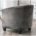 Polyester Wasbare Fauteuil Sofa Cover Verwijderbare Tub Stoel Slipover Hoge Stretch Club Stoel Slipcover voor Woonkamer Bar Counter Hotel -Taupe