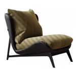 De Stoel van de vloerfauteuil met Rugsteun voor Woonkamer Slaapkamer Hotel Bruine Kleur