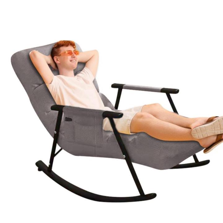 Schommelstoel – schommelstoel voor binnen, schommelstoel voor de slaapkamer, gevoerde ligstoelen, moderne schommelstoel, schommelstoel voor de tuin in de slaapkamer thuis, 83 x 5