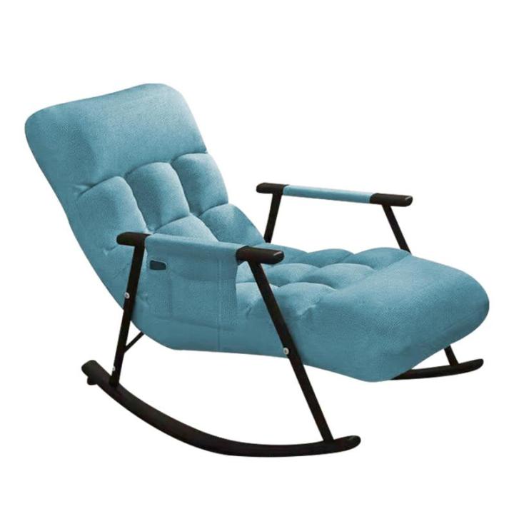 Liggende schommelstoel, ligstoel met gevoerde zitting, tuinschommelstoel, relaxstoel met gevoerde zitting, relaxstoel voor huis, tuin, terras, binnen en buiten