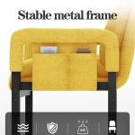 Moderne fauteuil voor de woonkamer Comfortabele leesaccentbankstoelen, luie stoel Zachte lounge Ligstoel Fauteuil Sofa Comfortabele stoel Ligstoel Vrijetijdsstoel met zijvakken (kl