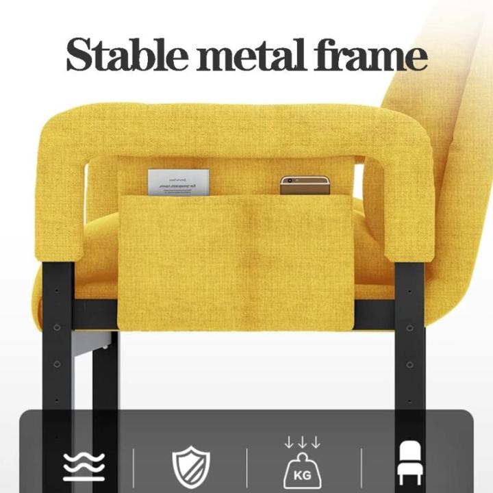 Moderne fauteuil voor de woonkamer Comfortabele leesaccentbankstoelen, luie stoel Zachte lounge Ligstoel Fauteuil Sofa Comfortabele stoel Ligstoel Vrijetijdsstoel met zijvakken (kl