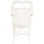 Wintertuin fauteuil Harry armleuning stoel met hoge rugleuning rotan stoel wintertuin stoel (wit)