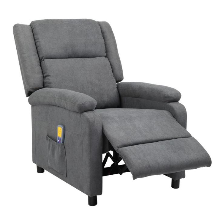 Televisiestoel, relaxstoel, relaxstoel met verstelbare beensteun en ligfunctie, ligstoel, tot 120 kg, enkele bank