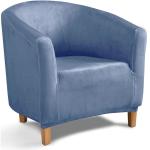 Polyester Wasbare Fauteuil Sofa Cover Verwijderbare Badstoel Slipover Hoge Stretch Club Stoel Slipcover voor Woonkamer Bar Counter Hotel -lichtblauw