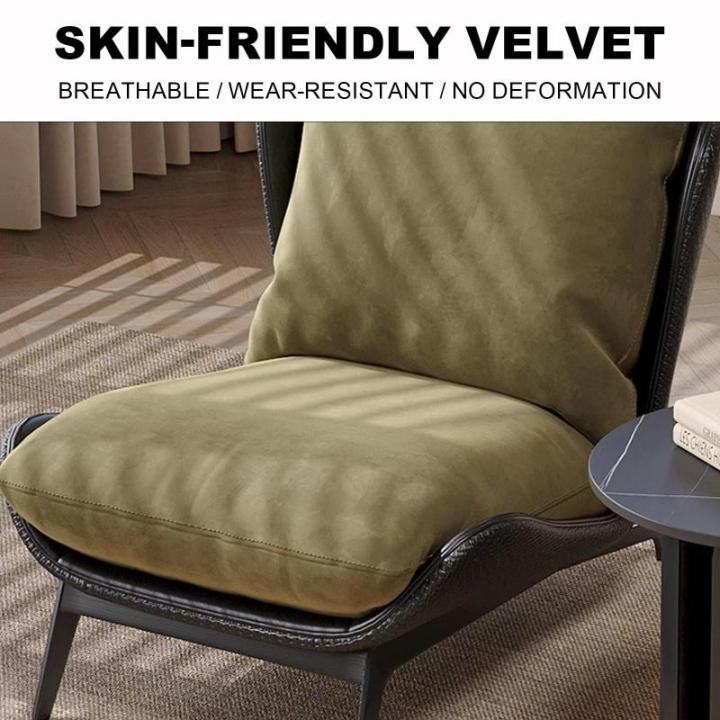 De Stoel van de vloerfauteuil met Rugsteun voor Woonkamer Slaapkamer Hotel Bruine Kleur