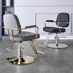 Kappersstoel, Kapsalonstoel, Stylingstoel, Zware Hydraulische Pomp, Haarknipstoel, 360° Draaibare Ergonomische Salonstoel, Shampoo Spa Schoonheidsapparatuur,Goud,C