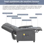 Televisiestoel, relaxstoel, relaxstoel met verstelbare beensteun en ligfunctie, ligstoel, tot 120 kg, enkele bank