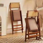 Home Houten opvouwbare stoelen, opvouwbare stoelen met rugleuning, opvouwbare kruk voor volwassenen Keukeneiland Gitaarwinkel Café Beauty Comes