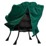 Relax Fauteuil Woonkamer Stoel Slaapkamer Stoel Lounge Stoel met Armleuningen Leesstoel Accentstoel met Stalen Frame, Groen