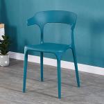 Stapelbare plastic stoelen evenementenstoel met rugleuning 600 lbs gewichtscapaciteit draagbare en flexibele zitplaatsen voor keuken en kamer M40x47x75cm (16x19x30in)
