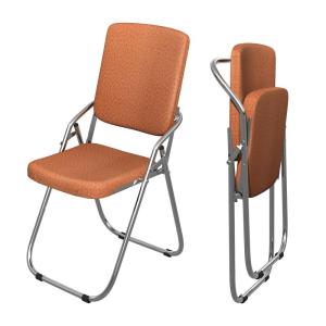 Vouwstoel metaal - vouwstoel met zachte skin, rugleuning, armleuningen - klapstoel balkon camping klapstoelen oranje klapstoel vouwstoel opvouwbare stoel gewatteerde bijzetstoel ga