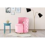 Designstoel in roze - 360 graden draaibaar, fluwelen bekleding, zacht comfortabel elegant luxe woonkamer slaapkamer kleedkamer